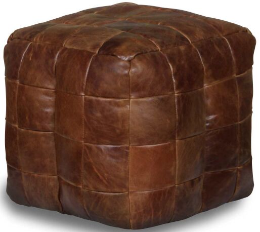 Vintage Sofa Company Bean Bag Cube   3L Cerato Leather | Shackletons
