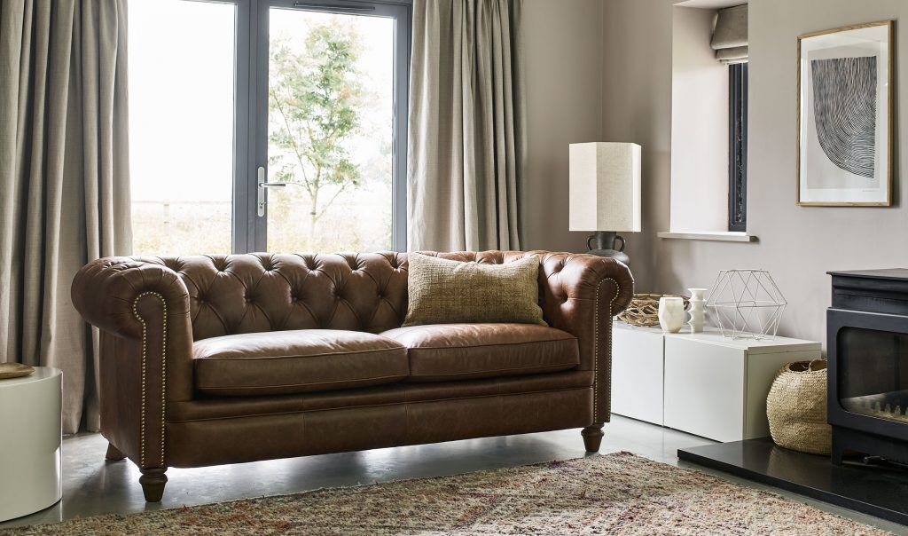 Alexander  James Abraham Junior Small Sofa in Satchel Pepper | Shackletons