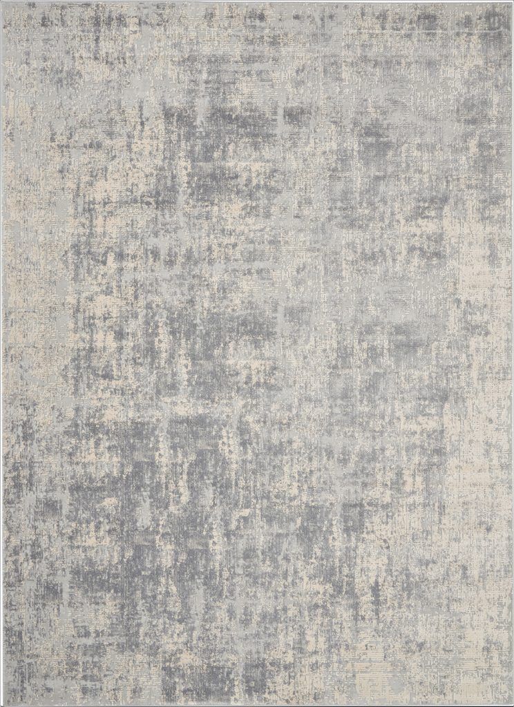 Nourison Rugs   Rustic Textures Rectanglular RUS01 Rug in Ivory  Silver   32m x 24m | Shackletons