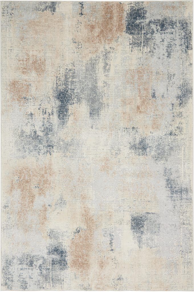 Nourison Rugs   Rustic Textures Rectanglular RUS02 Rug in Beige  Grey   22m x 16m | Shackletons