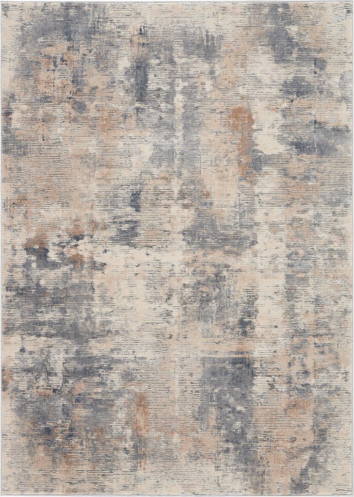 Nourison Rugs   Rustic Textures Rectanglular RUS05 Rug in Beige  Grey   18m x 12m | Shackletons