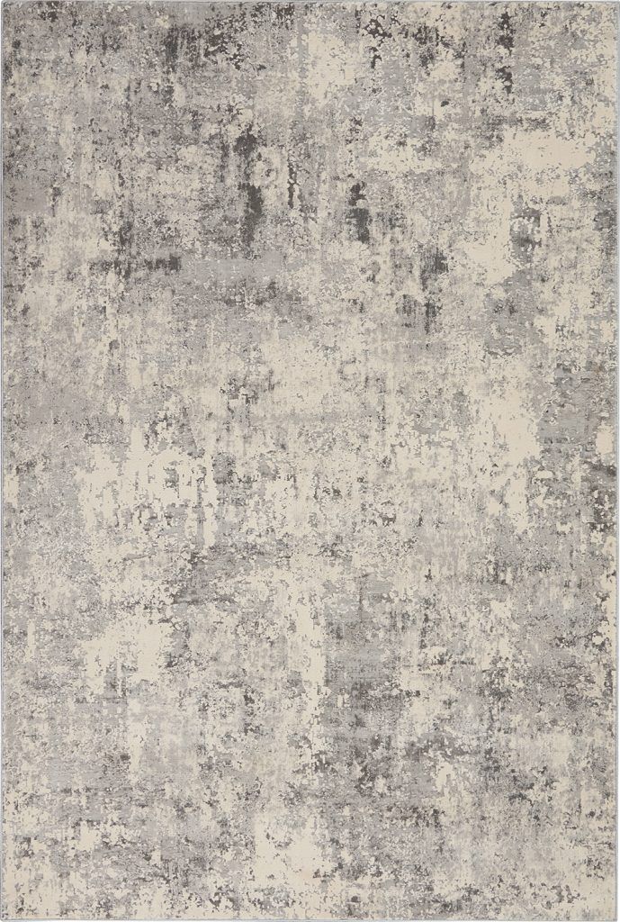 Nourison Rugs   Rustic Textures Rectanglular RUS07 Rug in Ivory Grey Beige   18m x 12m | Shackletons