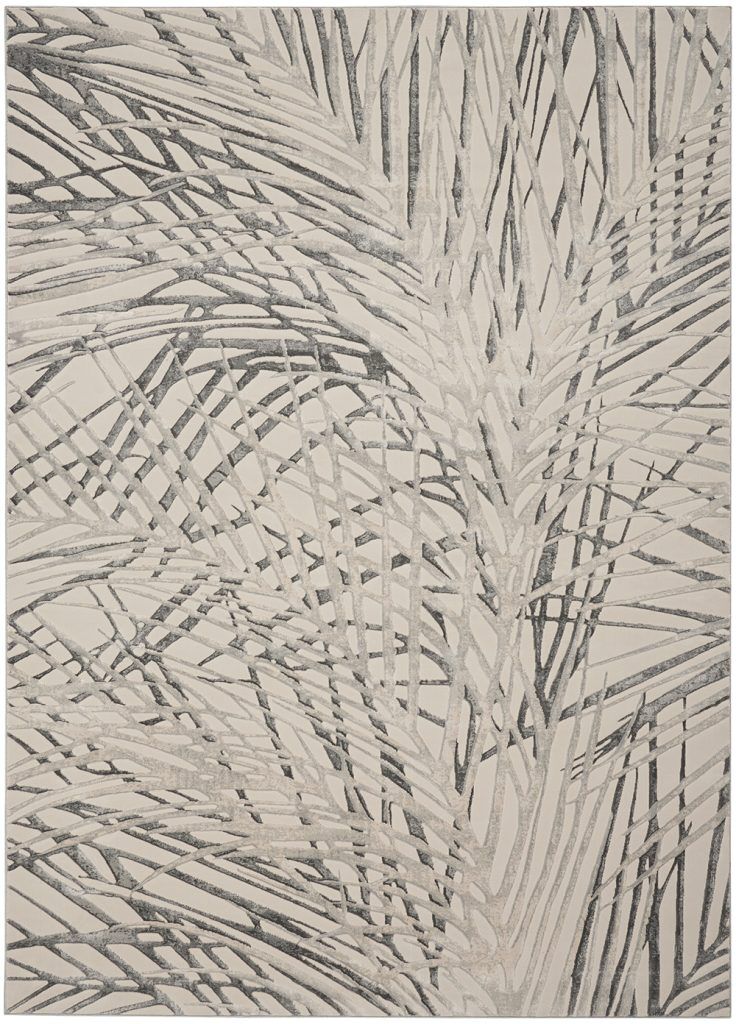 Nourison Rugs   Rustic Textures Rectanglular RUS17 Rug in Ivory  Grey   32m x 24m | Shackletons