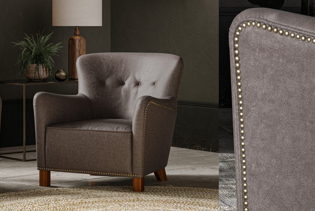 Alexander  James Stockholm Chair in Soul Graphite | Shackletons