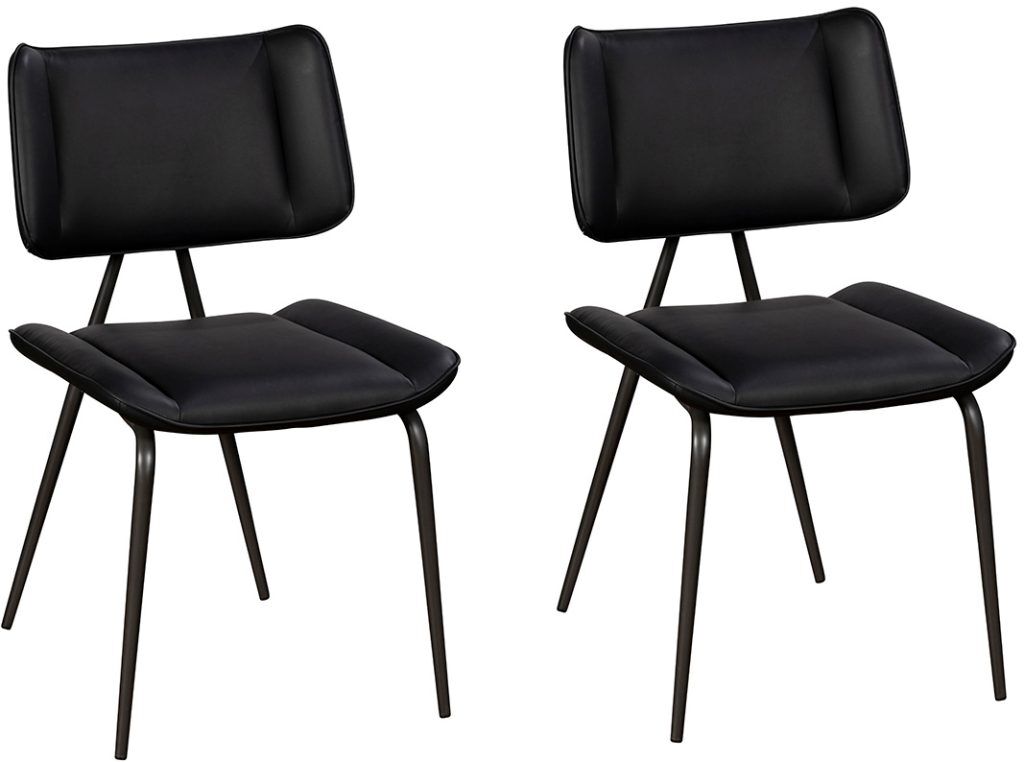 Pair of Baker Jack Dining Chairs   Black | Shackletons