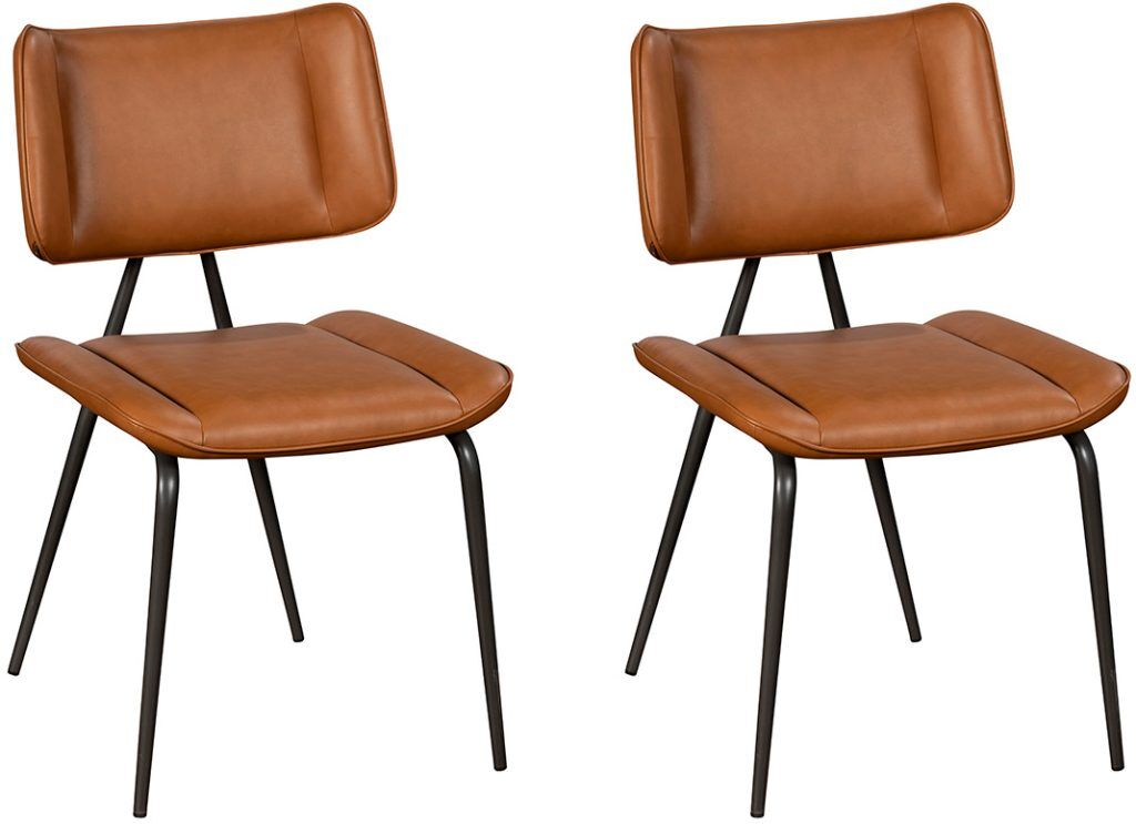 Pair of Baker Jack Dining Chairs   Cognac | Shackletons
