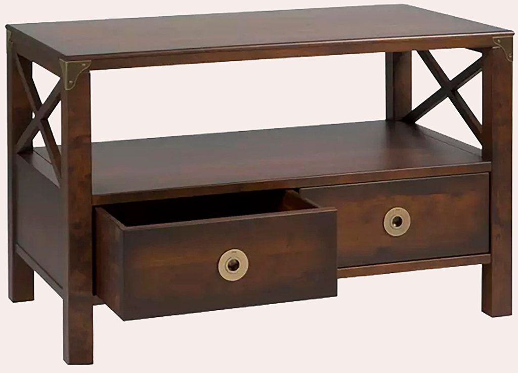 Laura Ashley Balmoral 2 Drawer TV Unit in Chestnut | Shackletons