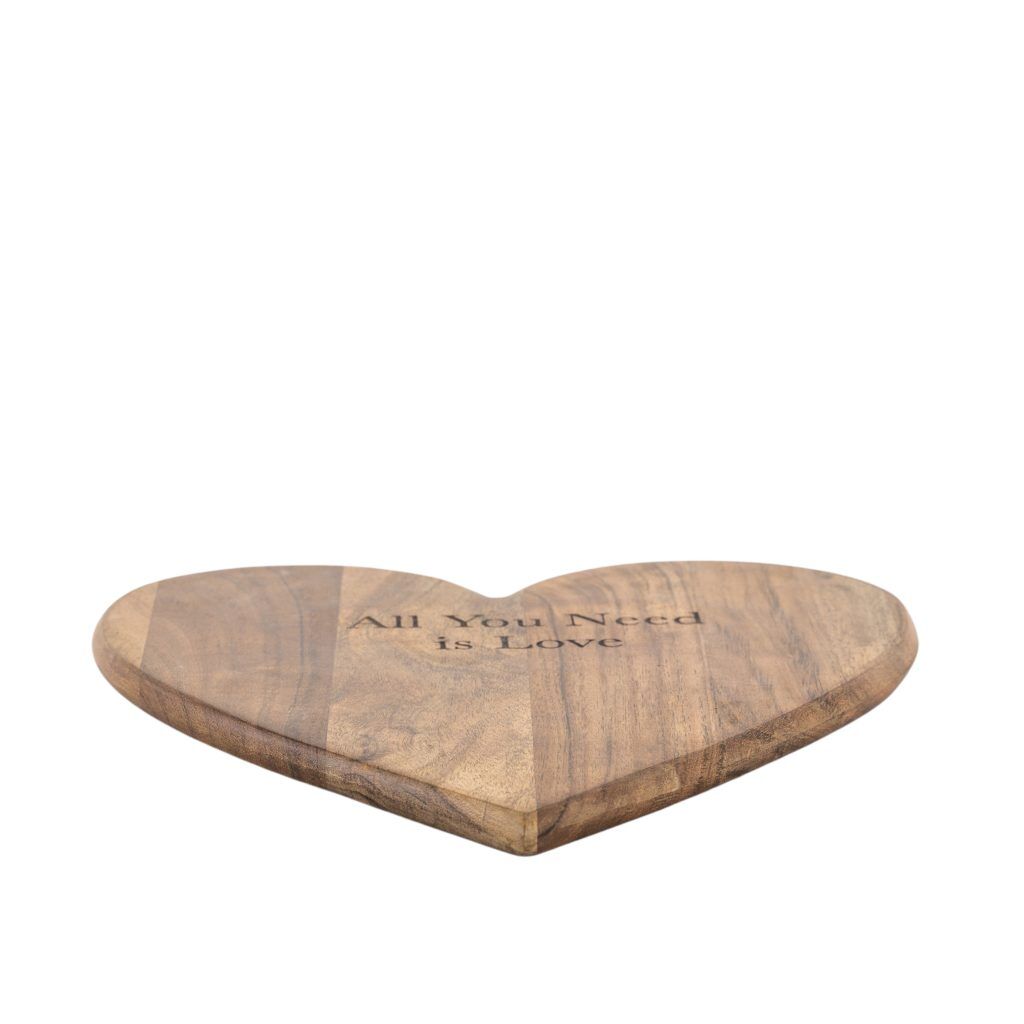Gallery Direct Emotive Heart Chopping Board Natural | Shackletons