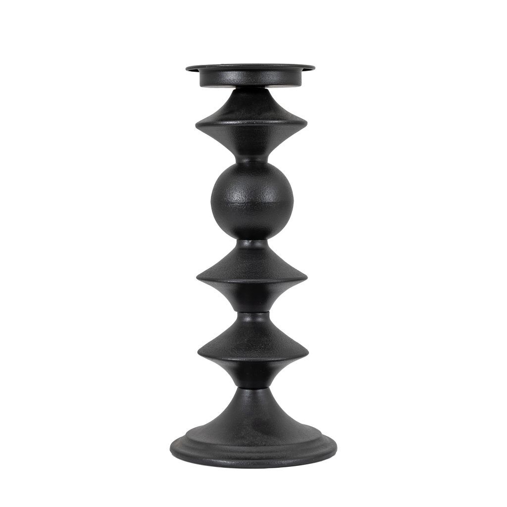 Gallery Direct Sutton Pillar Holder Black Large | Shackletons