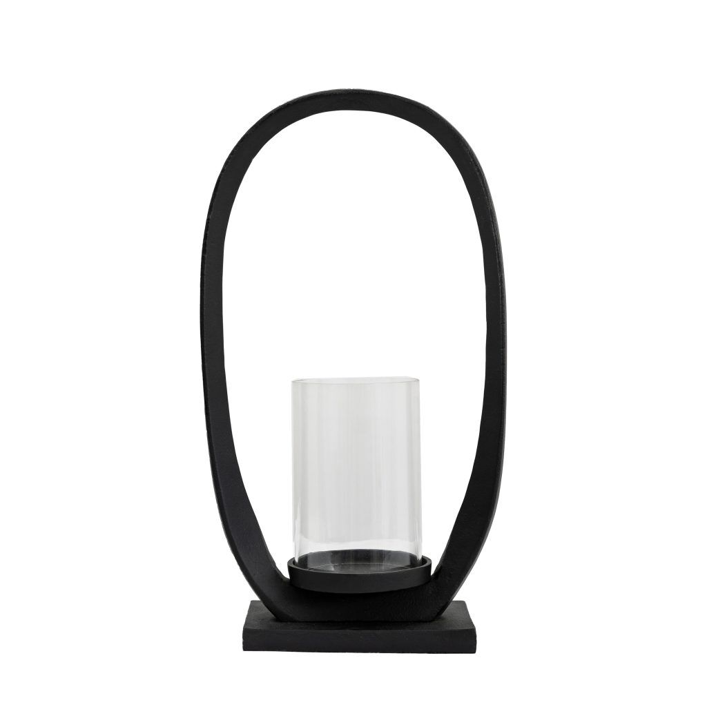 Gallery Direct Hooper Lantern Large Black | Shackletons