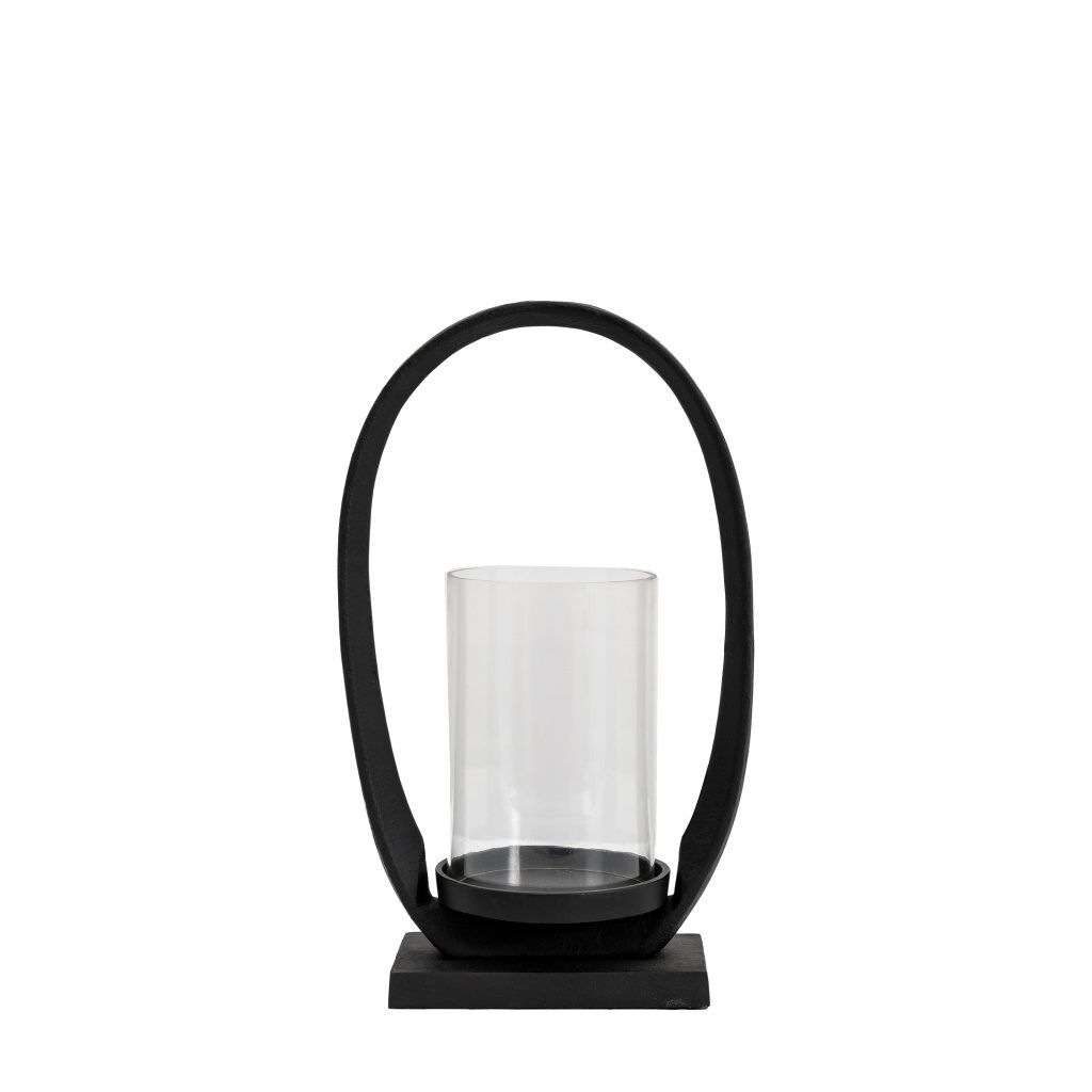 Gallery Direct Hooper Lantern Small Black | Shackletons