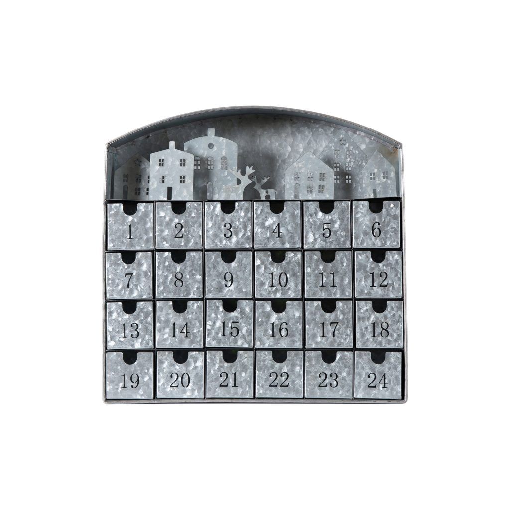 Gallery Direct House Scene Advent Calendar Metal | Shackletons