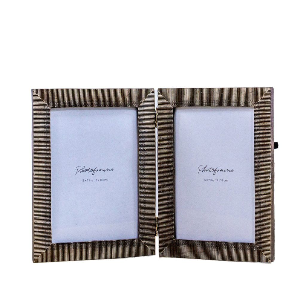 Gallery Direct Duxbury Double Photo Frame  Brown | Shackletons