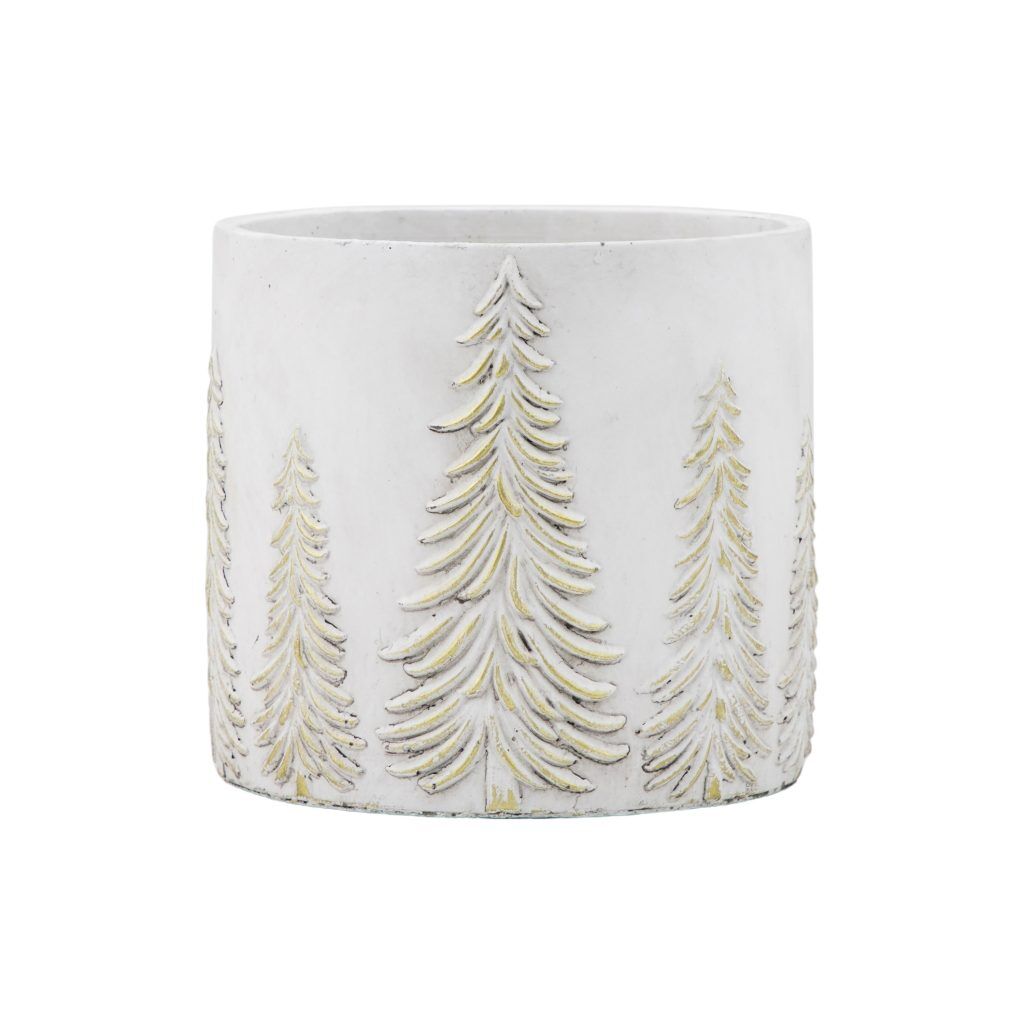 Gallery Direct Forest Planter White  Gold | Shackletons