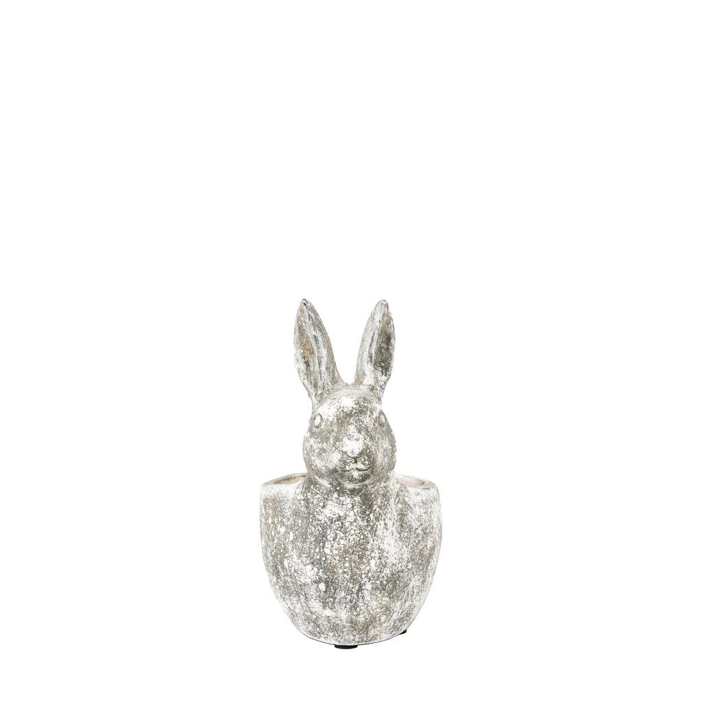 Gallery Direct Bunny Pot Small Distressed White | Shackletons