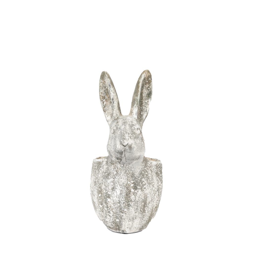 Gallery Direct Bunny Pot Large Distressed White | Shackletons