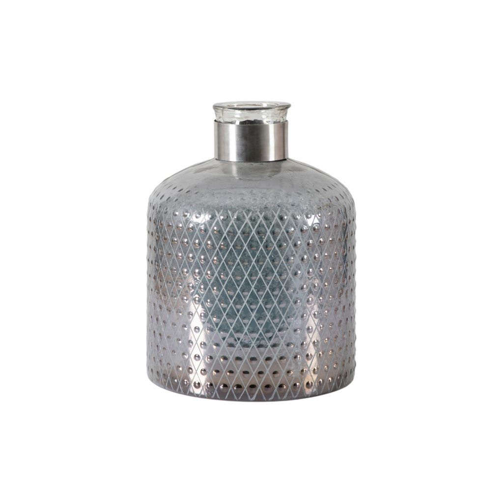 Gallery Direct Erica Vase Etched Grey Lustre | Shackletons