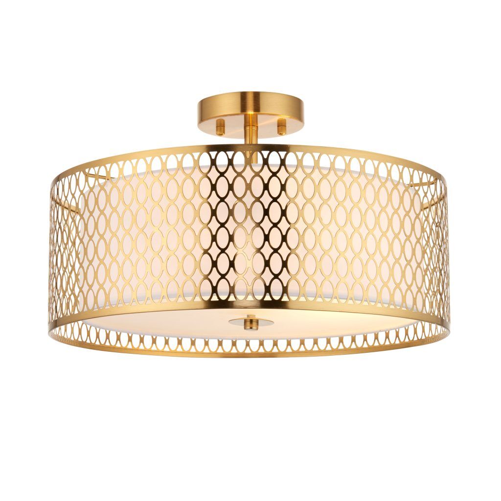 Gallery Direct Cordero Ceiling Lamp GoldWhite | Shackletons