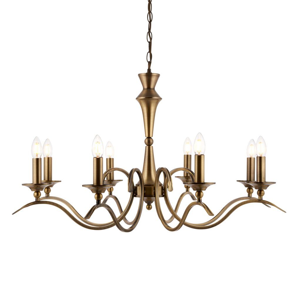Gallery Direct Kora 8 Pendant Light Antique Brass | Shackletons