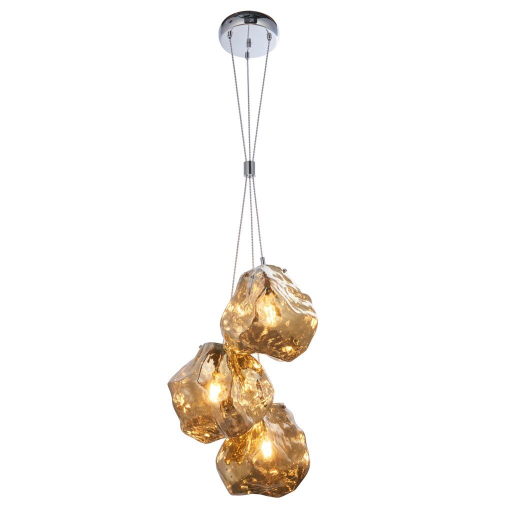 Gallery Direct Rock 3 Pendant Light Bronze | Shackletons
