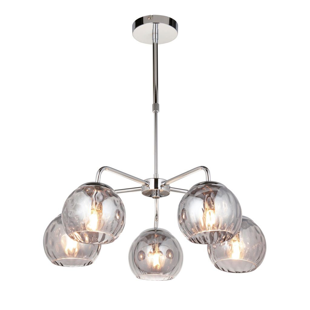 Gallery Direct Dimple 5 Pendant Light Chrome | Shackletons