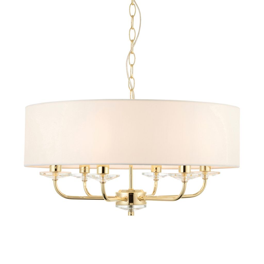 Gallery Direct Nixon 6 Pendant Light Brass | Shackletons