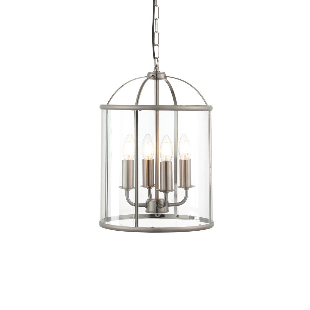 Gallery Direct Lambeth 4 Pendant Light Satin Nickel | Shackletons