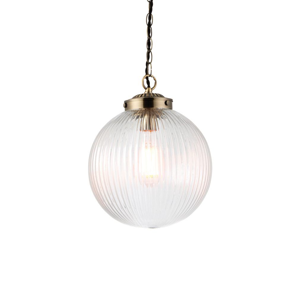 Gallery Direct Brydon Pendant Light Clear Glass 400 1000mm | Shackletons