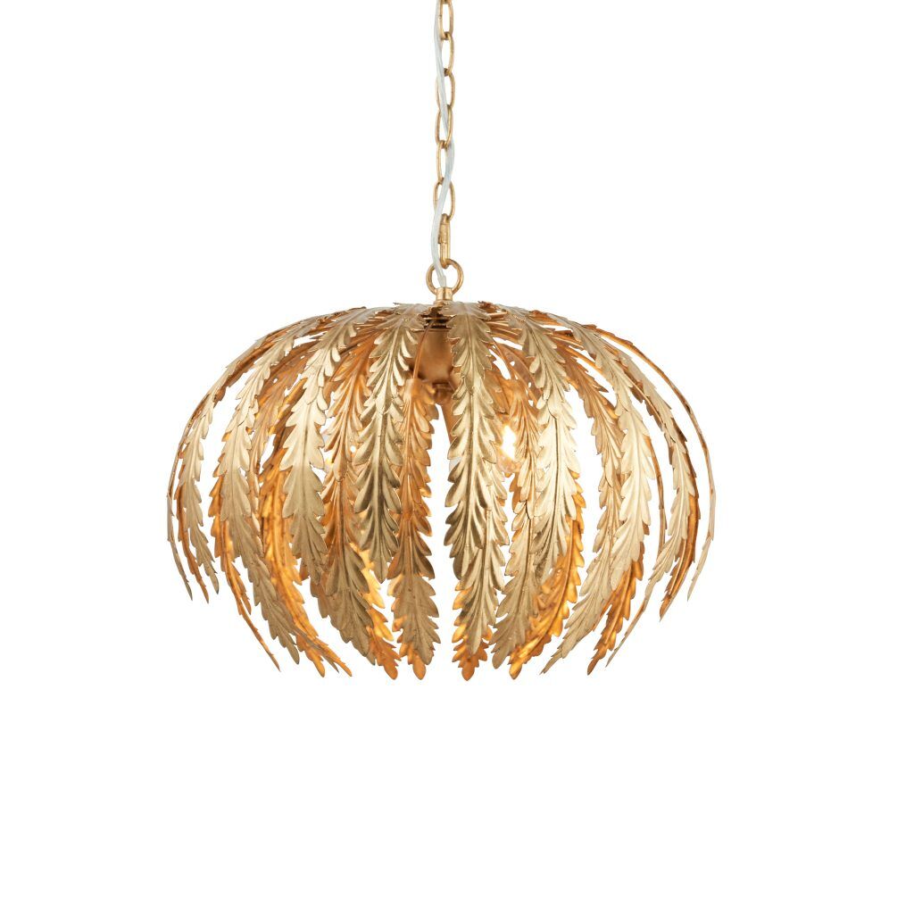 Gallery Direct Delphine Pendant Light Gold | Shackletons