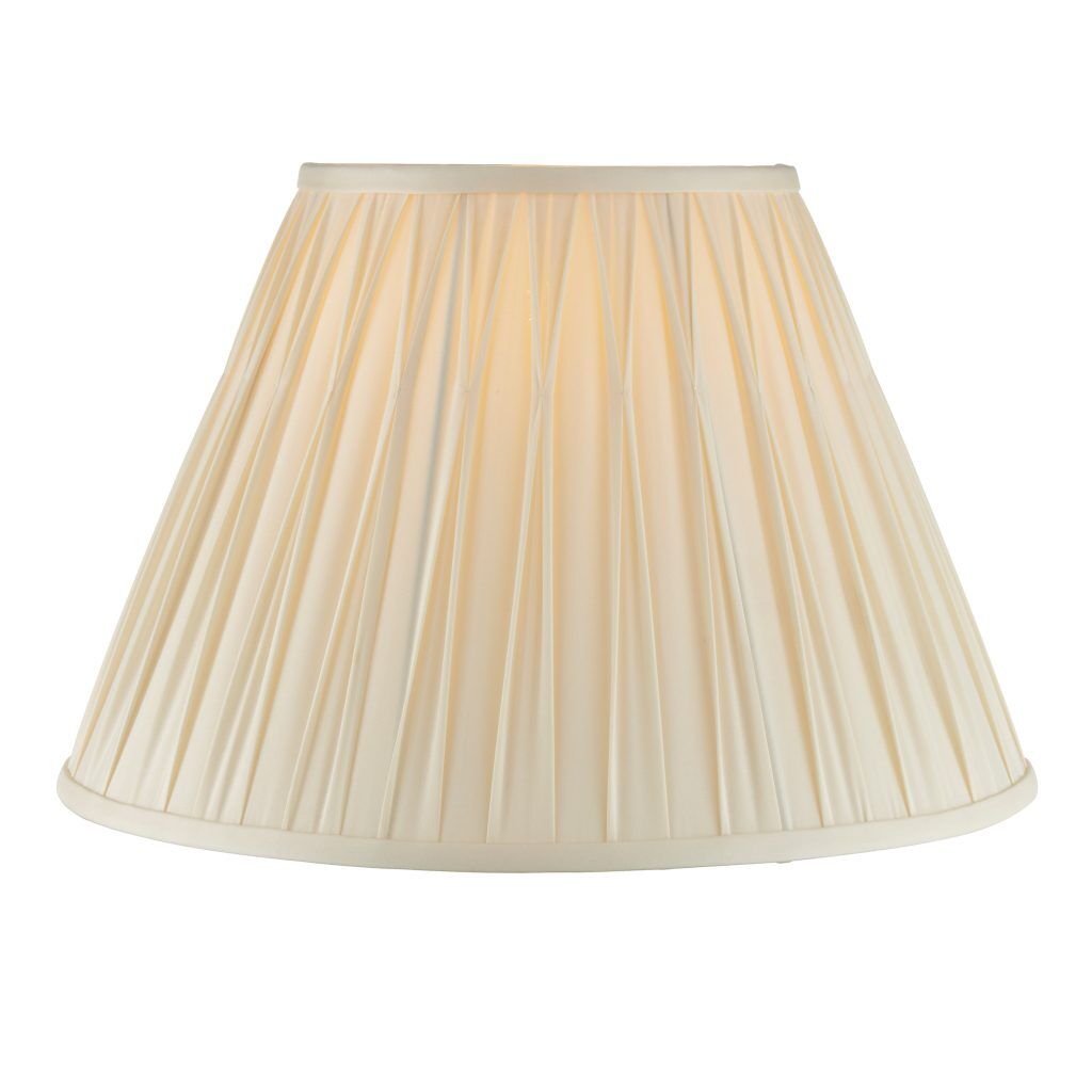 Gallery Direct Chatsworth 1 Shade Light Ivory 260x200x405mm | Shackletons