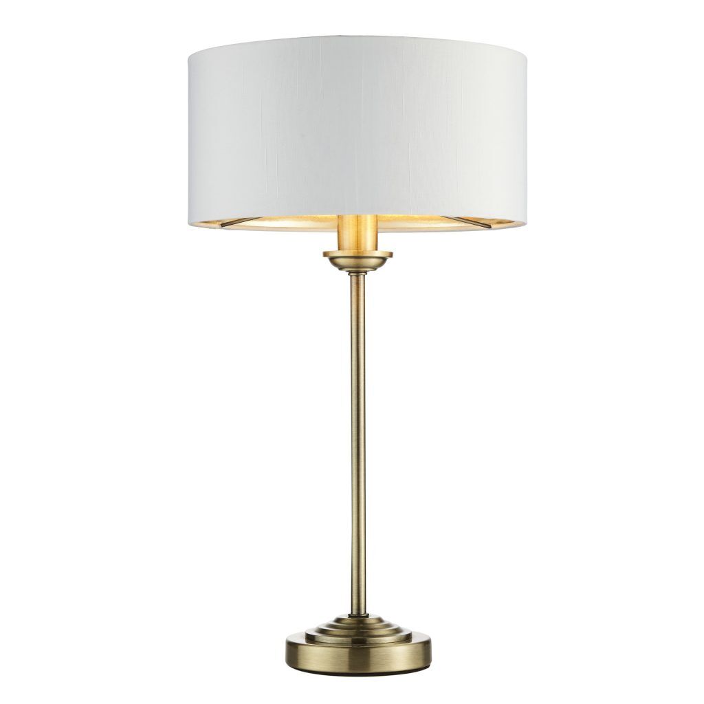 Gallery Direct Highclere Table Lamp Antique Brass | Shackletons