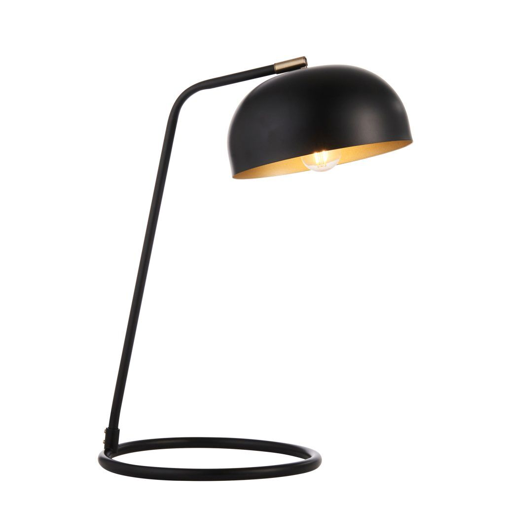 Gallery Direct Brair 1 Table Lamp Matt Black  Antique Brass | Shackletons