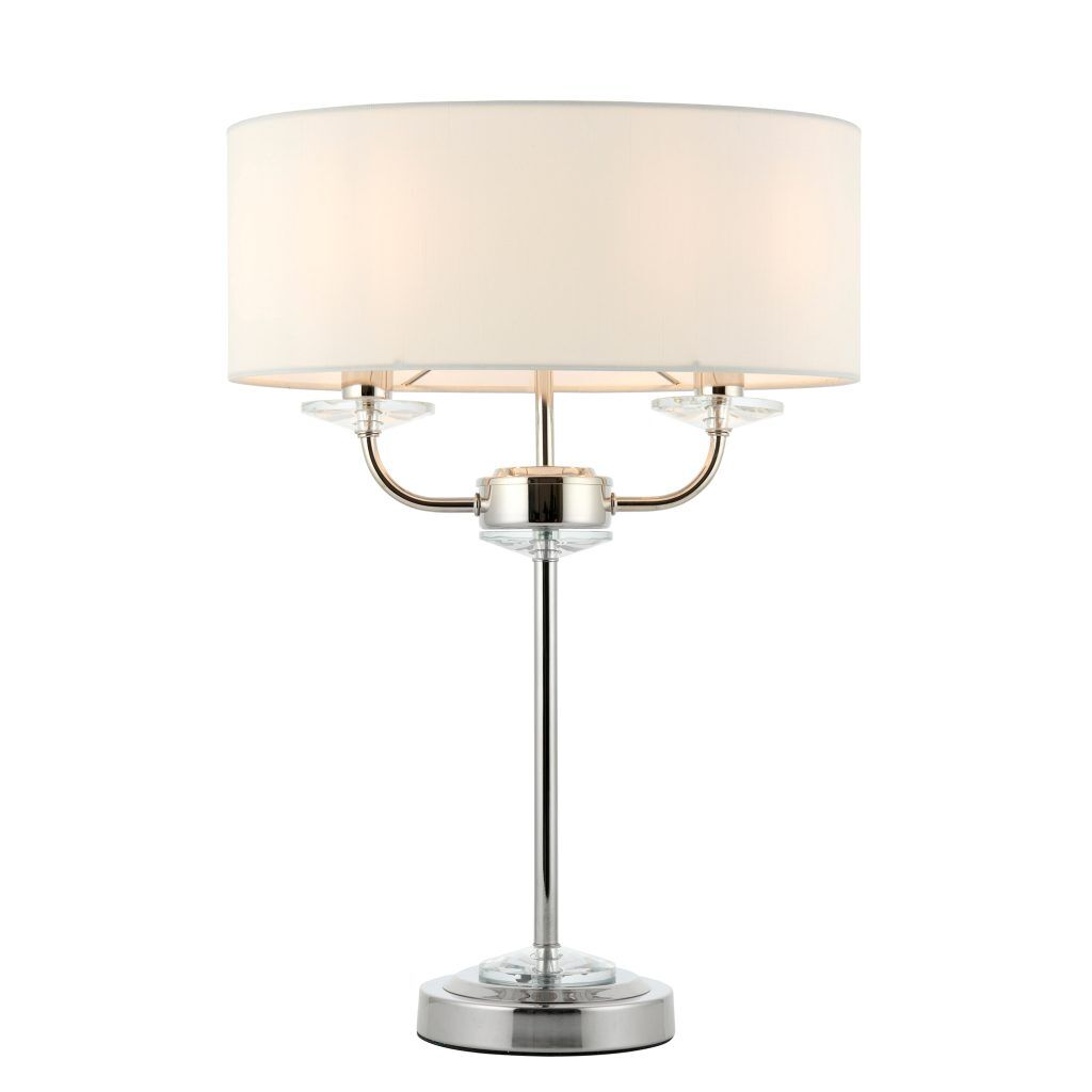 Gallery Direct Nixon Table Lamp Bright Nickel | Shackletons