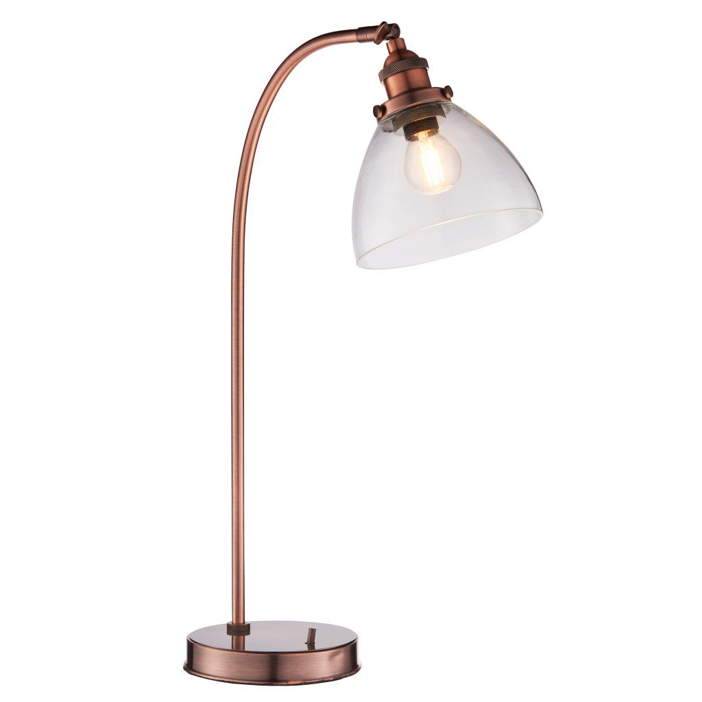 Gallery Direct Hansen Table Lamp Aged Copper | Shackletons
