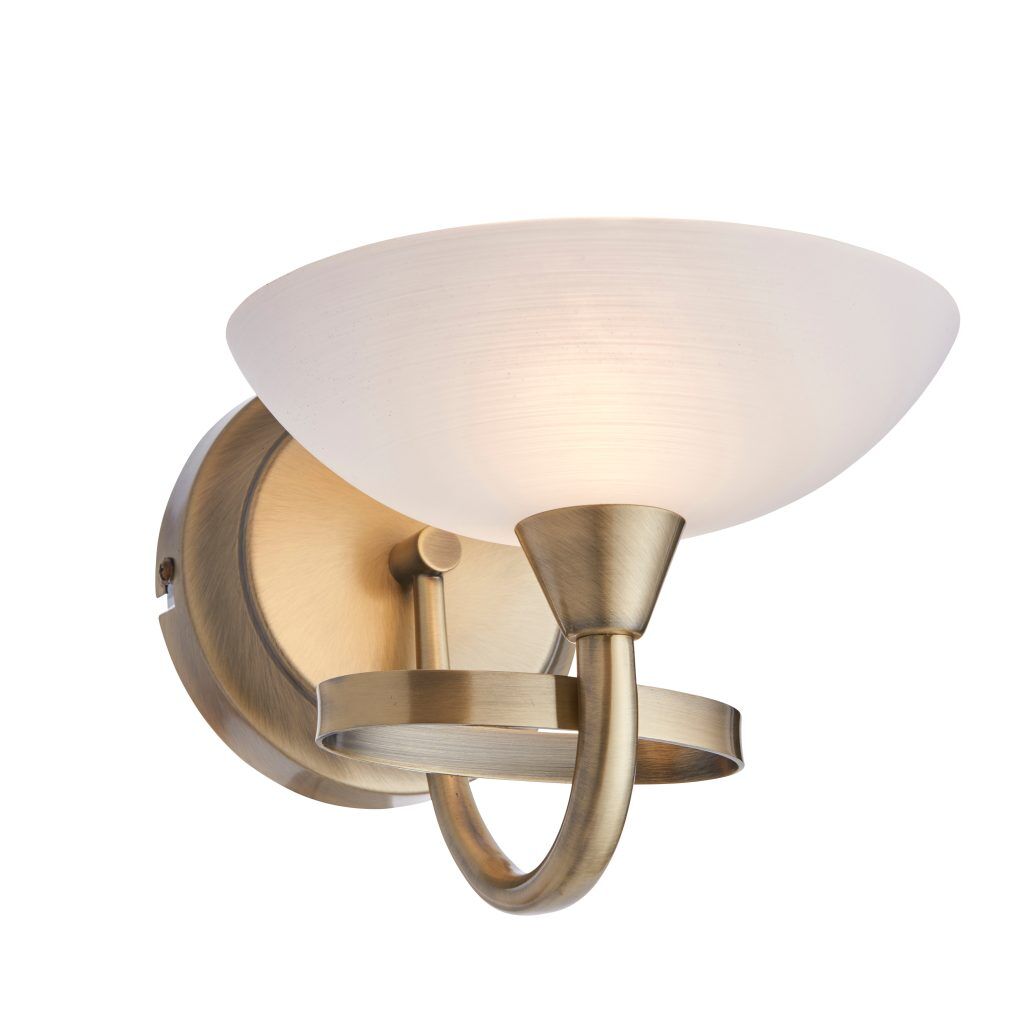 Gallery Direct Cagney Wall Light Antique Brass | Shackletons