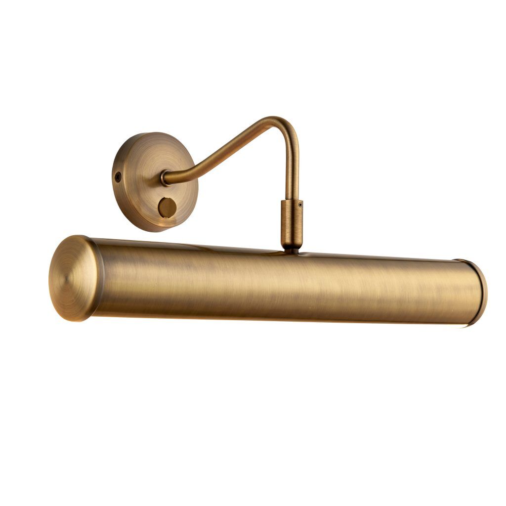 Gallery Direct Turner 2 Wall Light Antique Brass | Shackletons