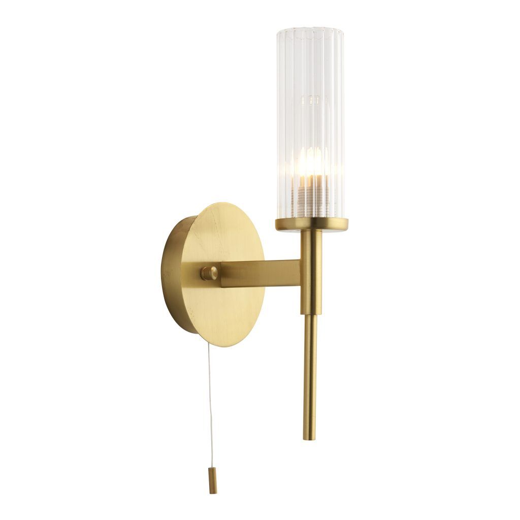 Gallery Direct Talo Bathroom 1 Wall Light Brass | Shackletons