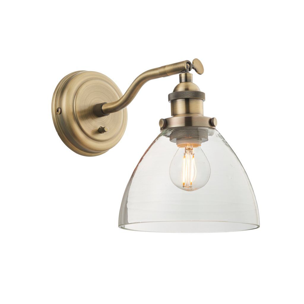 Gallery Direct Hansen Wall Light Antique Brass | Shackletons