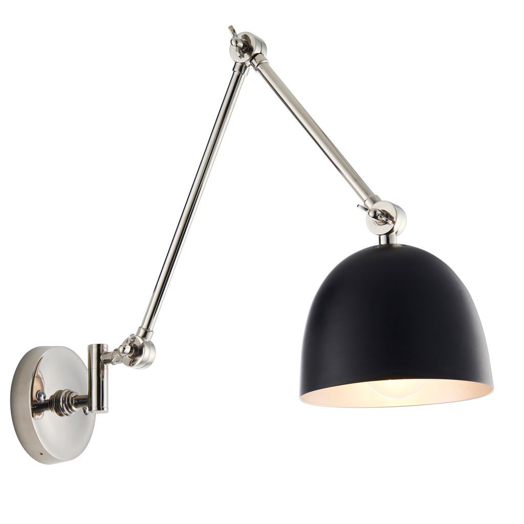 Gallery Direct Lehal 1 Wall Light Nickel | Shackletons