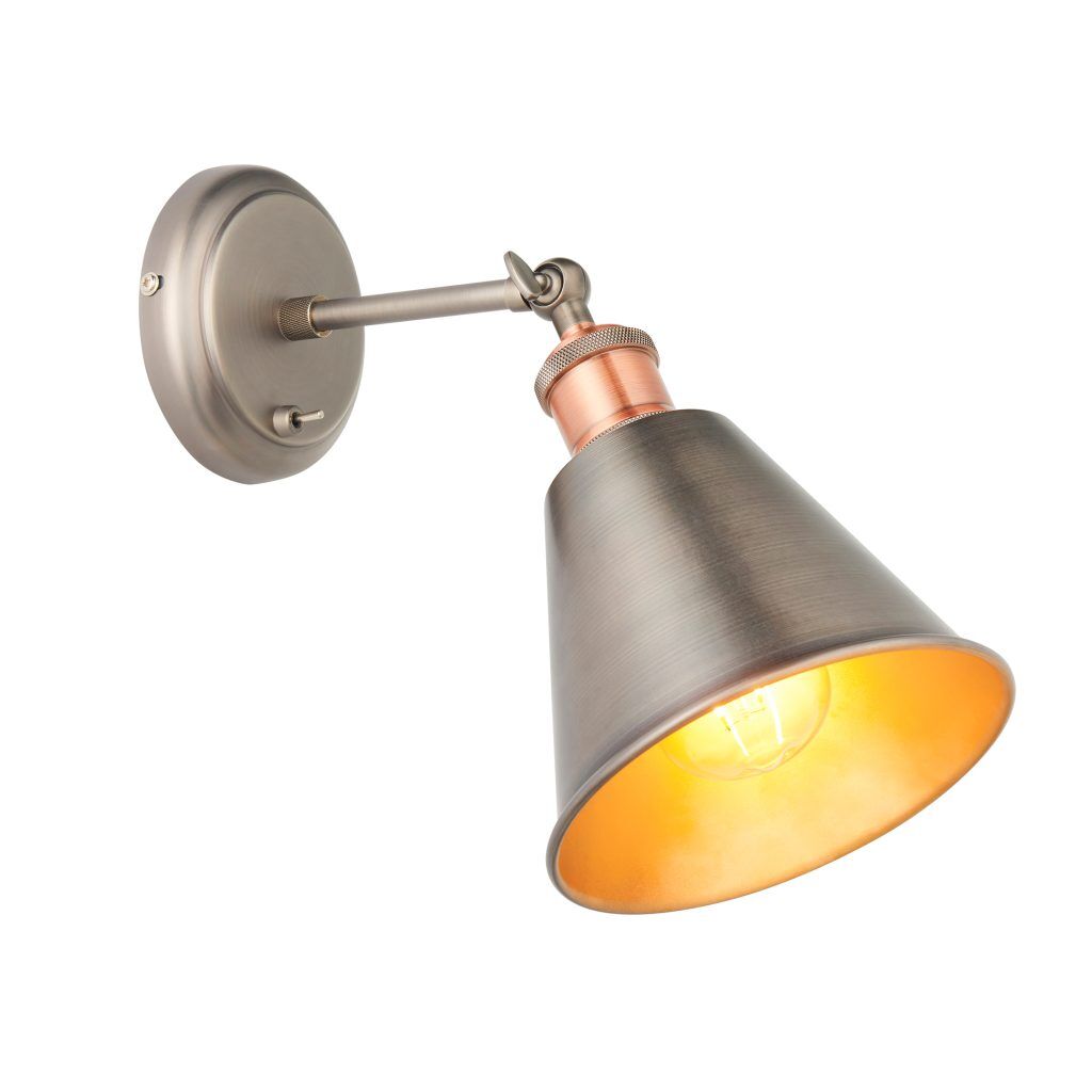 Gallery Direct Hal Wall Light with Shade 170x273mm | Shackletons