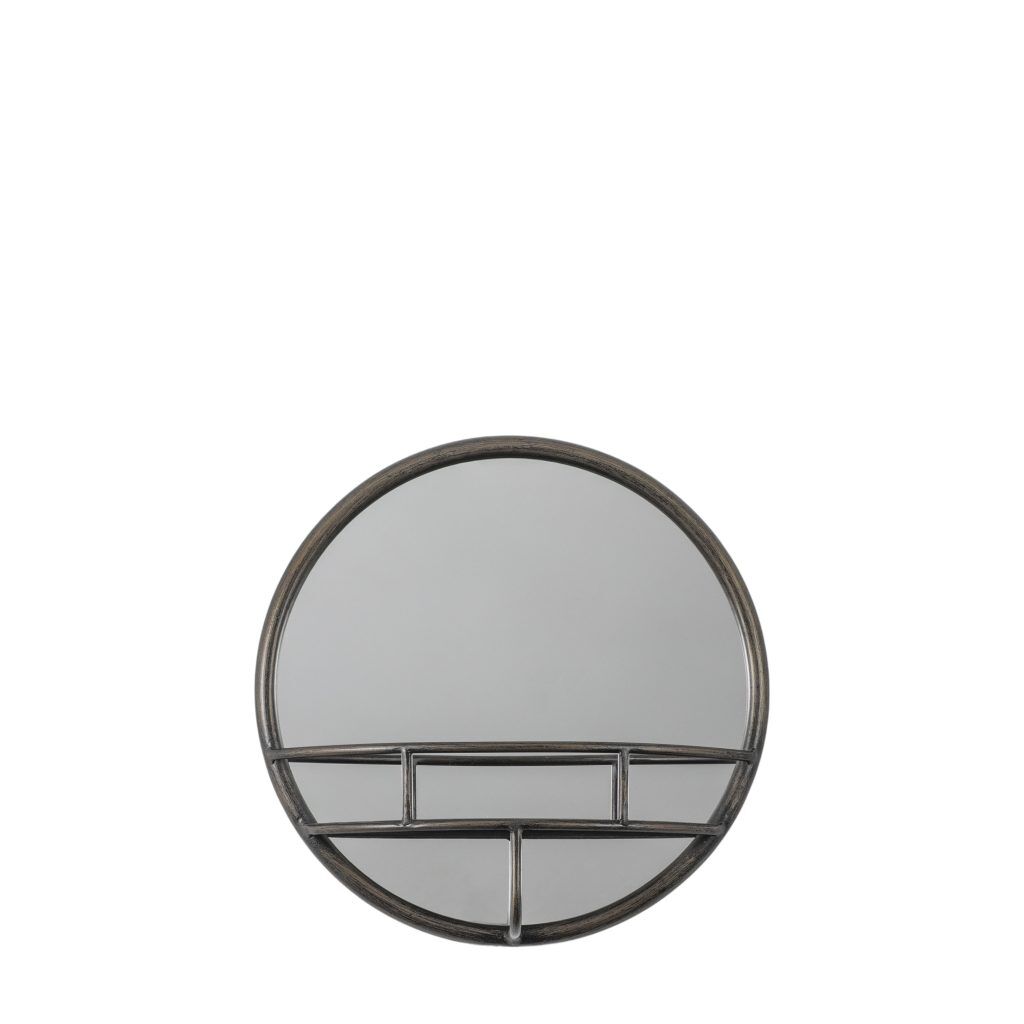 Gallery Direct Milton Round Mirror Black | Shackletons