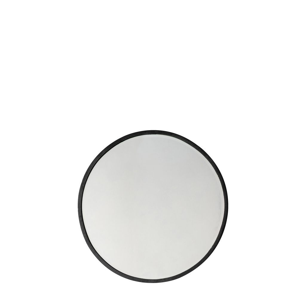 Gallery Direct Higgins Round Mirror Black | Shackletons