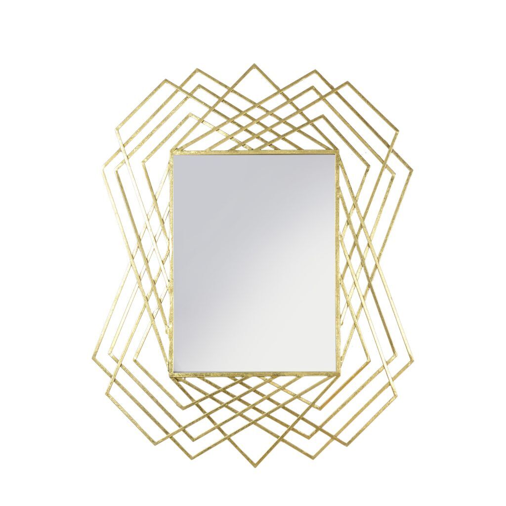 Gallery Direct Specter Rectangle Mirror Gold | Shackletons
