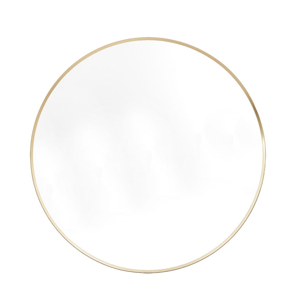 Gallery Direct Holworth Large Round Mirror Gold | Shackletons