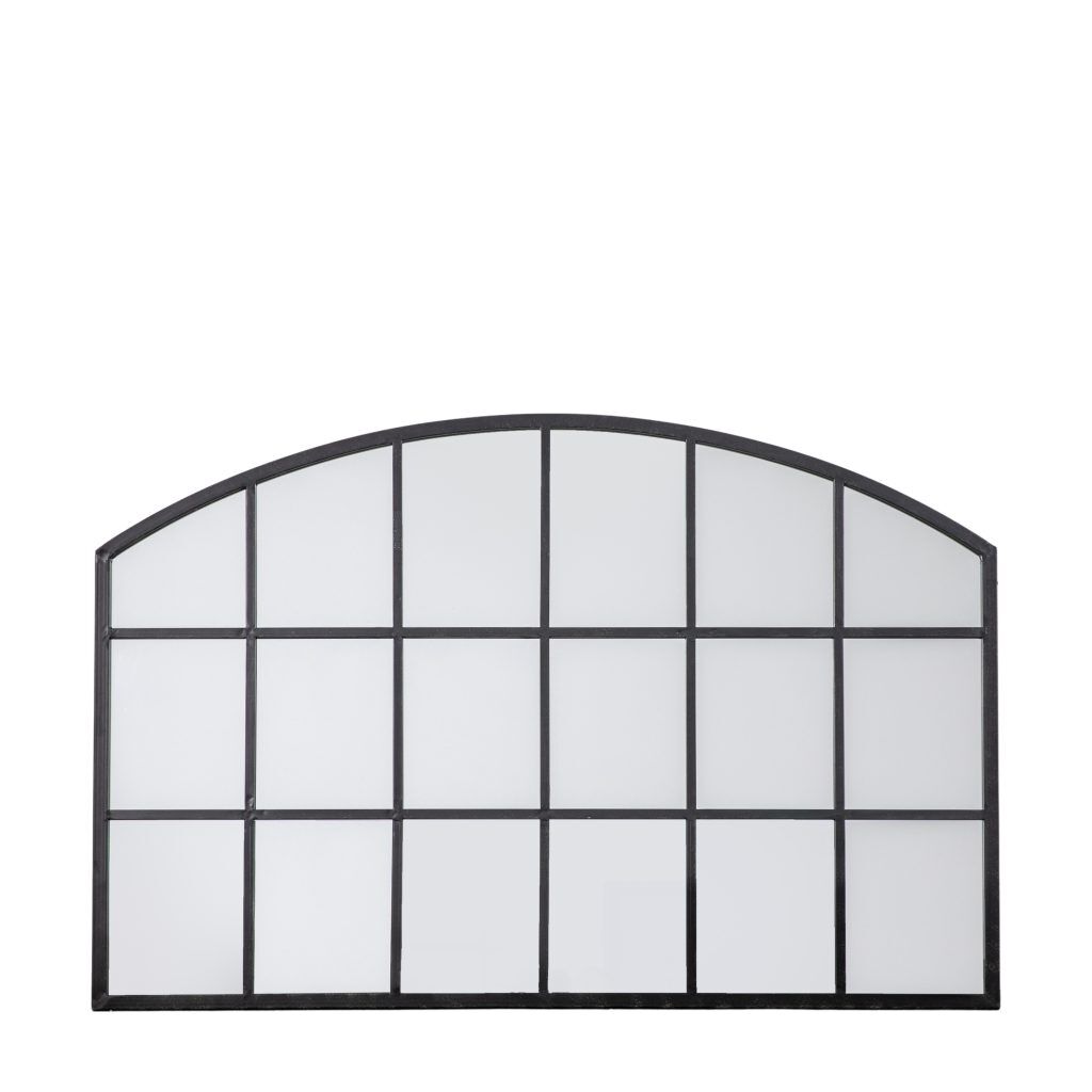 Gallery Direct Wingham Arch Mirror Black | Shackletons