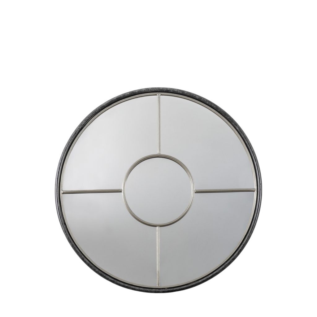 Gallery Direct Rocca Round Mirror Silver | Shackletons