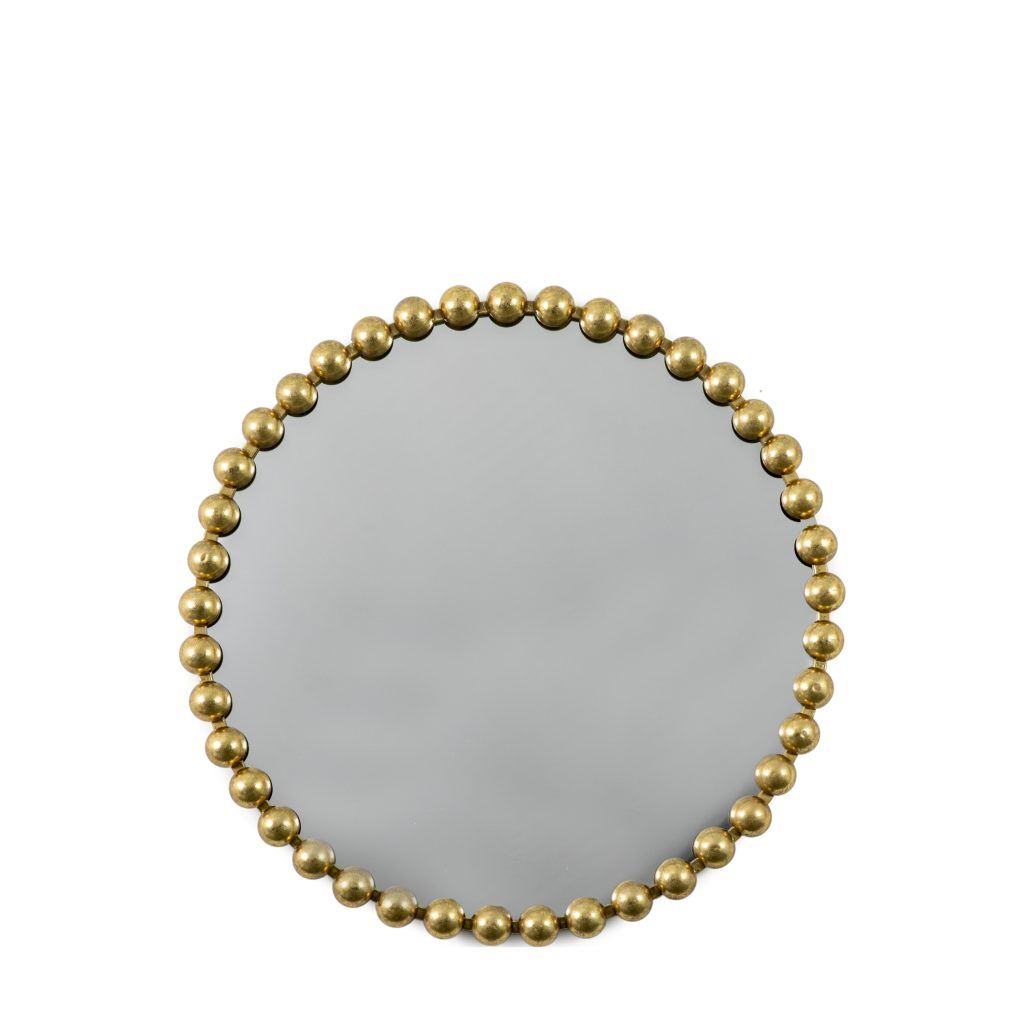 Gallery Direct Ceretti Round Mirror Gold | Shackletons