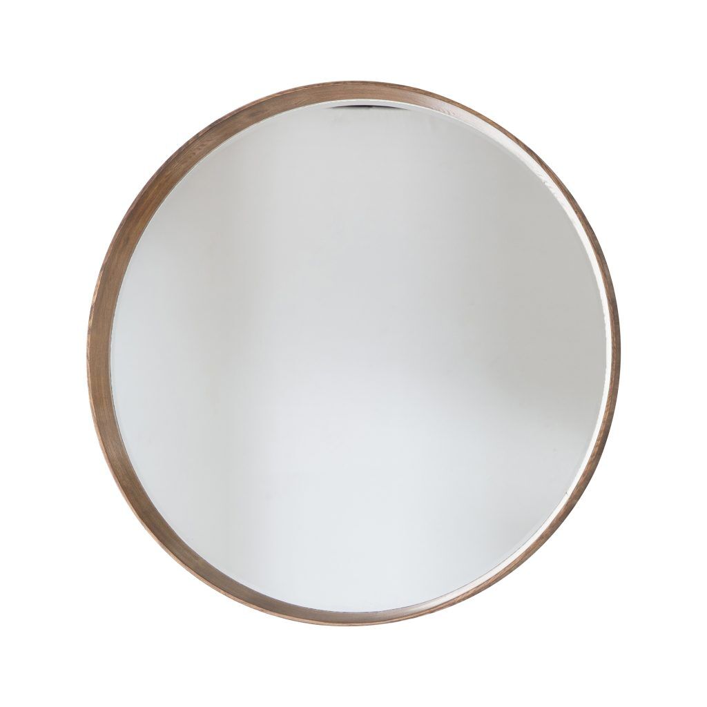 Gallery Direct Keaton Round Mirror Oak | Shackletons