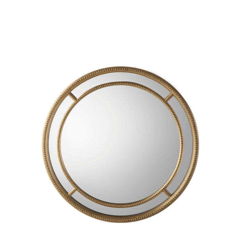 Gallery Direct Sinatra Round Mirror Gold | Shackletons