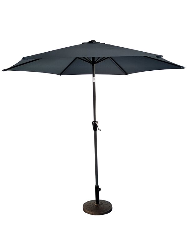 LifestyleGarden 25m Parasol and 15 kg base set   Grey | Shackletons